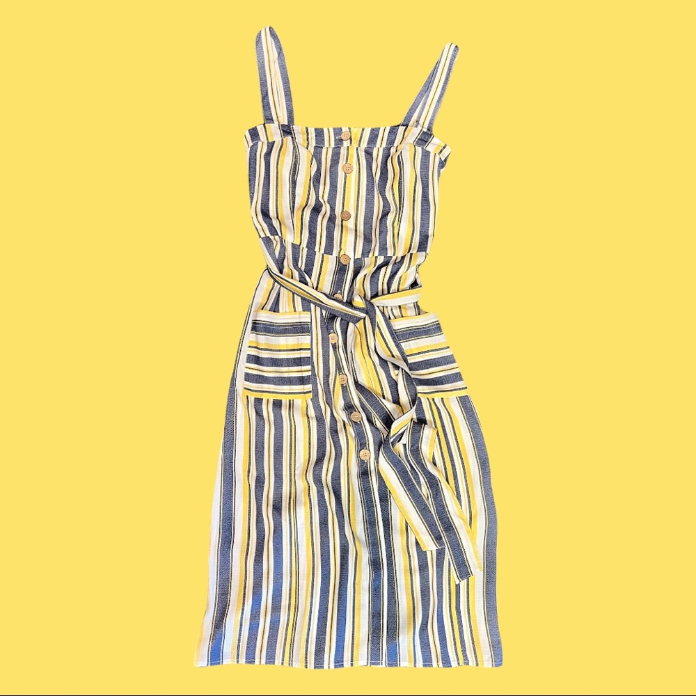 Striped tank top dress